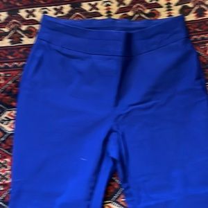 So slimming blue stretchy capris. Size 0.5 petite
